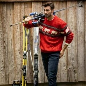 Chaps Men's Holiday Bear Crewneck Sweater